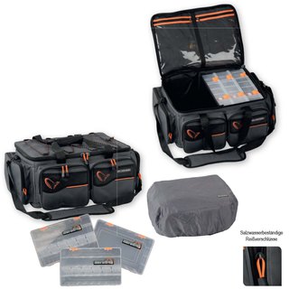 Savage Gear System Box Bag Gr.XL 25x67x46cm inkl. 3 Boxen + Waterproof Cover