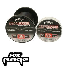 Fox Rage Soft Steel Braid 0,12mm / 7,25Kg 1250m Black