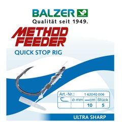 Balzer Method Feeder Hair Rig mit Quick Stop 0,20mm Gr.12