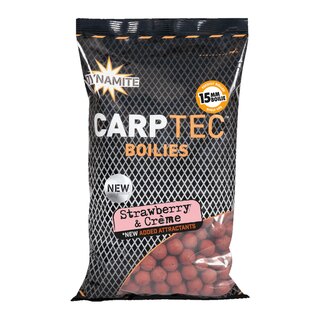 Dynamite Baits CarpTec Boilies 900g Strawabeery & Creme 15mm
