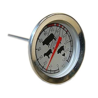 Rucher-Thermometer Edelstahl 120C