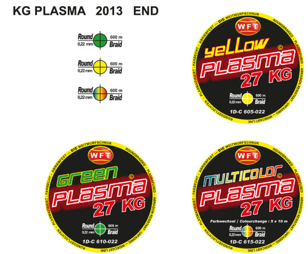 WFT Plasma Green 600m Spule 0,14mm / 18Kg