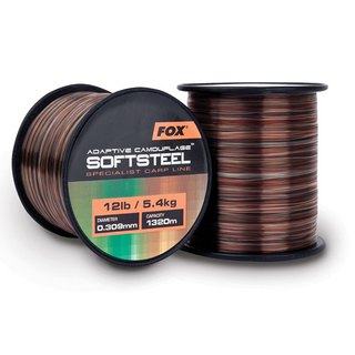 Fox Camo Soft Steel Carp Line 12lbs 0,31mm - VF-Angelsport, Ihr
