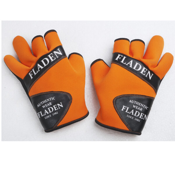 Fladen Neopren Handschuhe Orange Gr.L