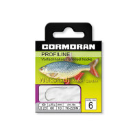 Cormoran Profiline Weißfischhaken gebunden Nickel Größe 6