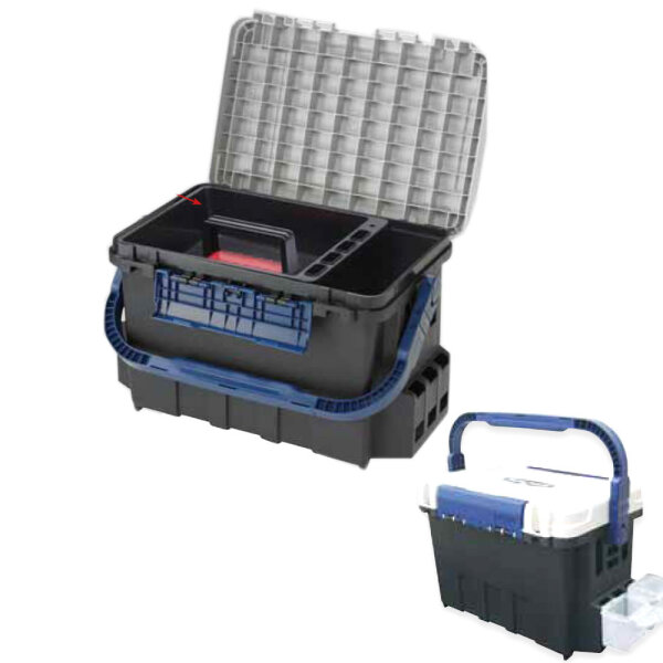 Meiho Bucket Mouth 9000 incl.Sitzkissen