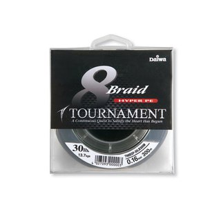 10m 0,08mm/4,9 kg Daiwa Tournament 8 Braid Dunkelgrn