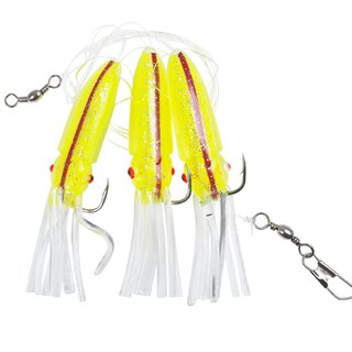 Nr.50 Octopus System limegreen 3 Hooks 10/0