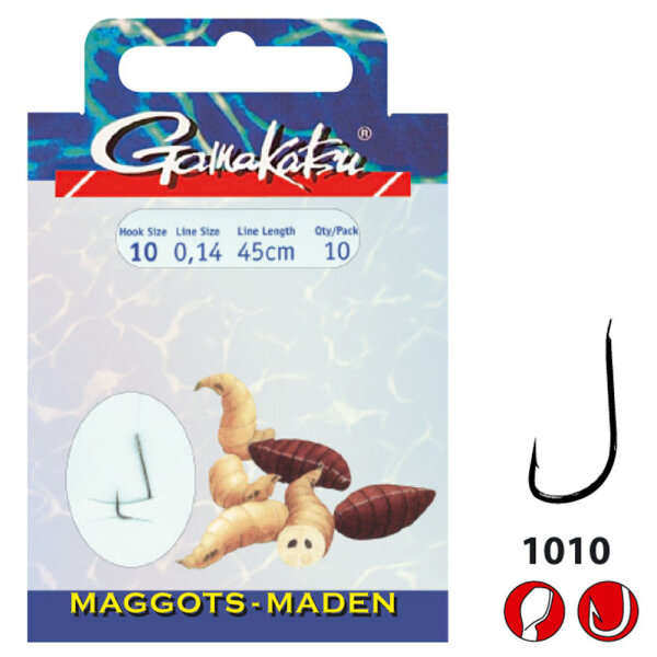 Gamakatsu Maden Haken gebunden LS-1010B Gr.14 0,12mm