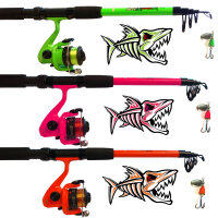 Angelset Tele Spinning Combo grn pink orange