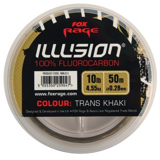 Fox Rage Illusion Trans Khaki 0,25mm 50m