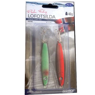 Fladen Lofotsilda 2er Set Rot/Grn 28g