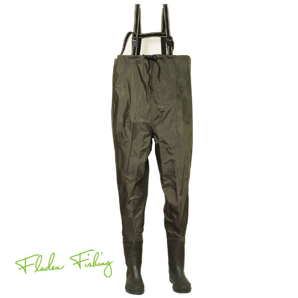 Wathose Fladen Anglerhose PVC / Nylon Gr.45