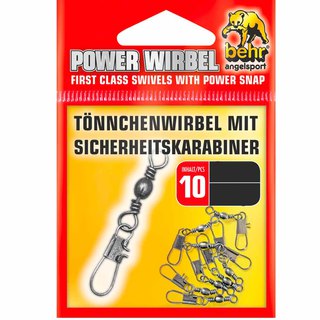 Behr Tnnchenwirbel mit Sicherheitskarabiner Gr.8 / 18Kg