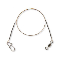 Cormoran 1x7 Stahlvorfach mit Wirbel und Karabiner 15,0kg 70,0cm