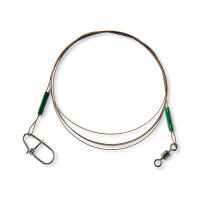 Cormoran 1x19 Stahlvorfach mit Wirbel und Karabiner 12,0kg 60,0cm