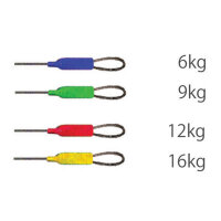 Cormoran 1x19 Stahlvorfach mit Wirbel und Karabiner 12,0kg 60,0cm