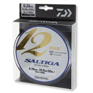 Daiwa Saltiga 12 Braid 0,14mm 12,2kg 600m Multicolor