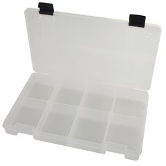 Fox Rage Stack n Store Clear Box 8 Compartment Large Shallow
