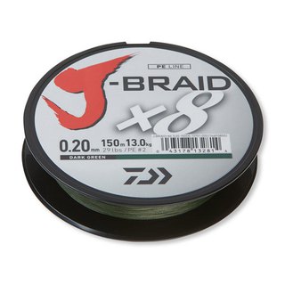 Daiwa J-Braid X8 1500m Spule alle Strken und Farben