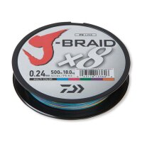 Daiwa J-Braid X8 1500m 0,28mm 26,5kg Multicolor