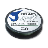 10m 0,17mm 8,4kg dunkelgrün Daiwa J-Braid X4