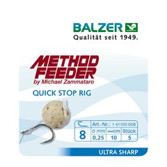 Balzer Method Feeder Quick Stop Rig Gr.10 0,22mm