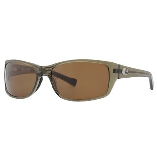 Lenz Laxa Acetate Sunglass Clear Army/Silver with Brown Lens