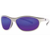 Lenz Coosa Discover Sunglass White with Gun Blue Mirror Lens