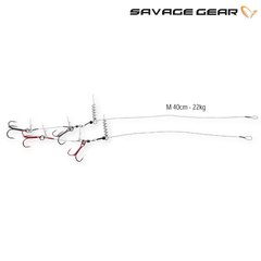 Savage Gear Corkscrew Release Rig M 40cm 22kg Gr.1+1/0