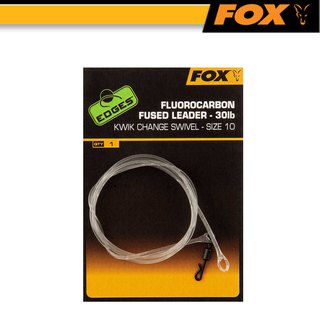 Fox Edges Fluorocarbon Fused Leader 30lb Size 10