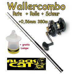 Black Cat Waller Combo Rute + Multirolle + Schnur +...
