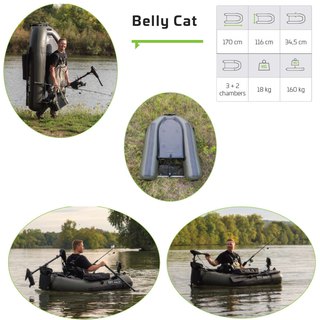 Zeck Fishing Belly Cat Green 1,70m Bellyboot