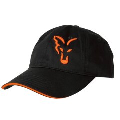 Fox Baseball Cap Black Orange Mütze