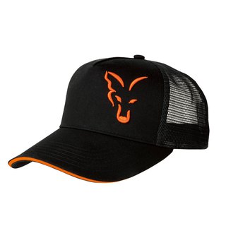 Fox Trucker Cap Black Orange Mtze