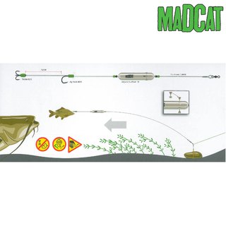 MADCAT Adjusta Basic River Rig Livebait Large Gr.10/0+3/0