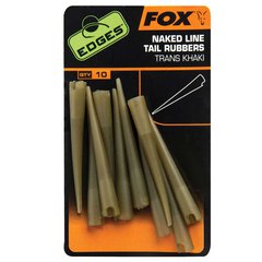 Fox Edges Naked Line Tail Rubbers Trans Khaki