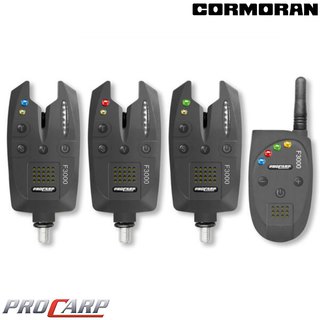 Cormoran Pro Carp F-3000 Funkbissanzeiger Set 3+1