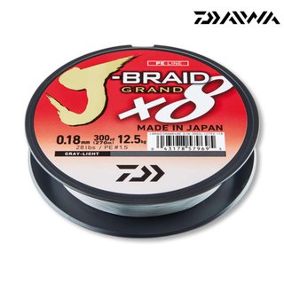 Daiwa J-Braid Grand X8 hellgrau 10m