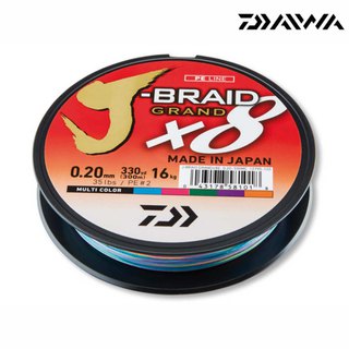 Daiwa J-Braid Grand X8 multicolor 10m