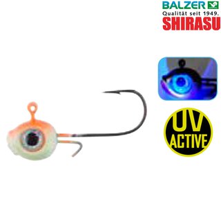 Balzer Shirasu Micro Jig UV Augen Orange-Luminous Gr.6 3g