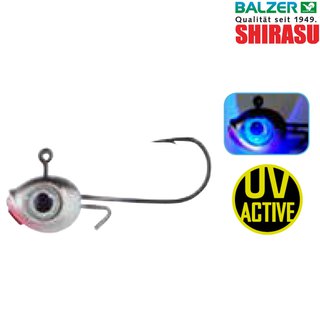Balzer Shirasu Micro Jig UV Augen Schwarz-Wei Gr.6 3g