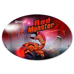 Quantum Radical Red Monster Aufkleber 14,5cm x 9,5cm