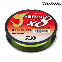 Daiwa J-Braid Grand X8 0,16mm 10,0kg 135m Yellow