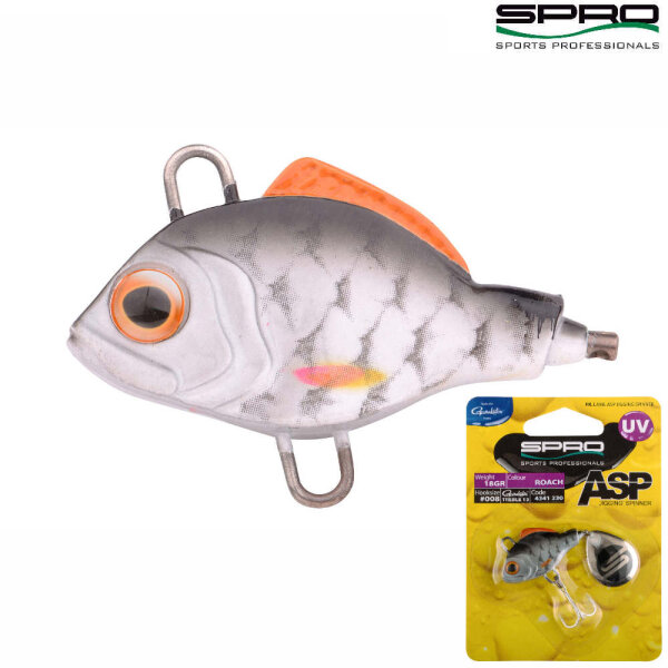 Spro ASP Jiggin Spinner UV 10g Roach