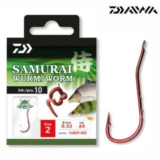 Daiwa Samurai Vorfachhaken Wurm