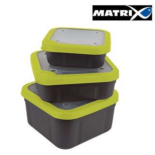 Fox Matrix Bait Box Grey / Lime