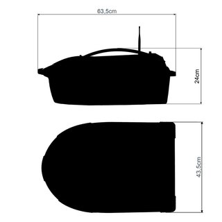 Carp Royale Imperator 5.71 Futterboot Schwarz Blei Akku mit Echolot + GPS + Autopilot + Luftdruckmesser