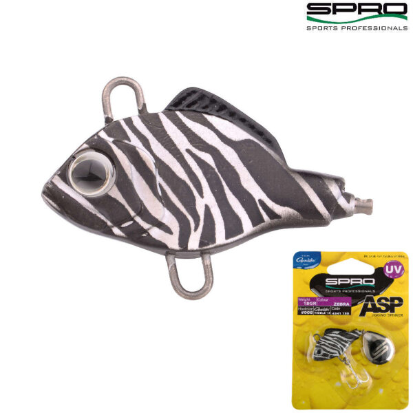 Spro ASP Jiggin Spinner UV 18g Zebra