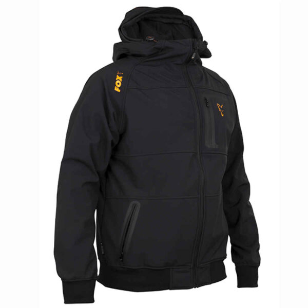 Fox Collection Orange Black Shell Hoodie Gr.XXXL
